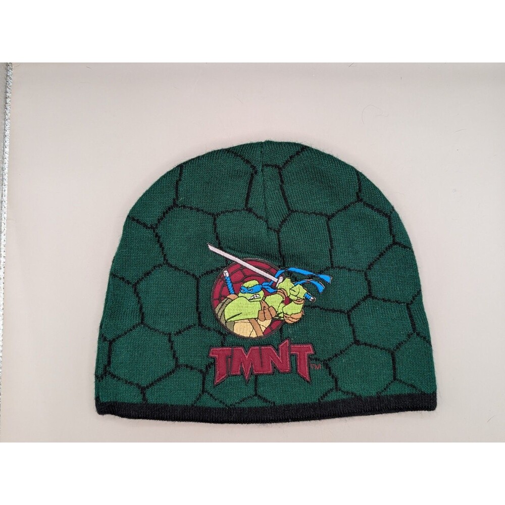 TMNT Leonardo Beanie 2003 - Mean Green Smackdown Machine - Teenage Mutant Ninja